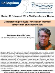 Biological variation in plants