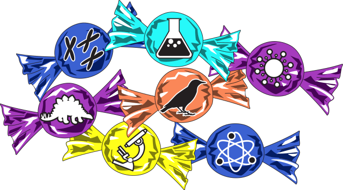 Scince in shiny wrappers